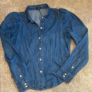 Express Denim Button-Up Shirt